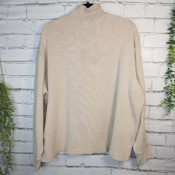 MENS DANIEL CREMIEUX 1/4 ZIP PULLOVER, OATMEAL COLOR, SIZE XXL - Picture 5 of 6